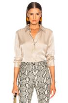 L'agence Loreta Long Sleeve Button Down In Gray
