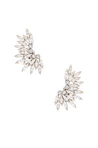Saint Laurent Cocktail Clip Earrings In Metallics