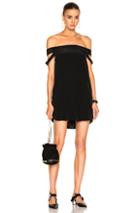 Michelle Mason Off Shoulder Dress In Black