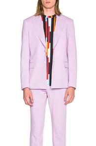 Christopher Kane Single Breasted Tailored Jacket In Purple