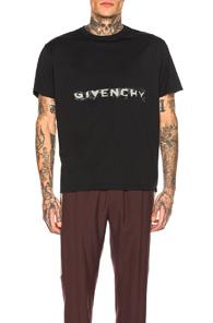 Givenchy Fading Logo Tee In Black