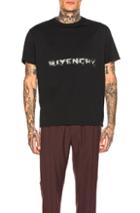 Givenchy Fading Logo Tee In Black