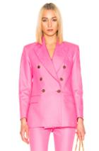 Msgm Blazer Jacket In Pink