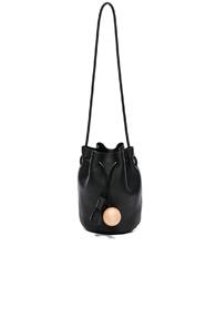 Building Block Mini Bucket Bag In Black