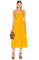 Sea Poppy Pintuck Sleeveless Dress In Yellow