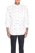 Comme Des Garcons Shirt Flower Embroidery Shirt In Floral,white