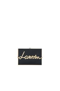 Lanvin Lacquered Resin Minaudiere In Black