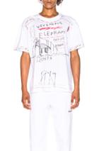 Vetements Elephant Marta Tee In Abstract,white