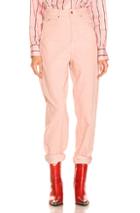 Isabel Marant Etoile Corsy Pant In Pink
