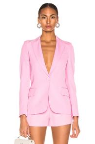 Stella Mccartney One Button Blazer In Pink