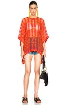 Missoni Mare Poncho In Metallics,red