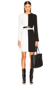 Givenchy Split Dress In Black,white