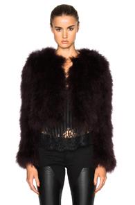 Givenchy Feather Jacket In Purple