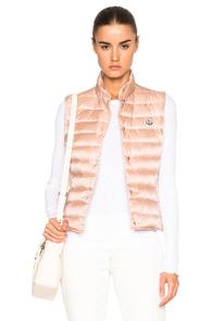 Moncler Liane Polyamide Vest In Neutrals,pink