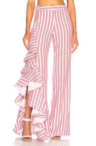 Alexis Mahalia Pant In Red,stripes,white