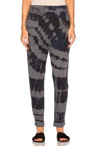 Raquel Allegra Easy Pant In Blue,gray,ombre & Tie Dye