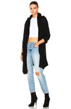 Theperfext Collette Fuzzy Long Sweater In Black