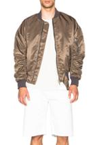 Fear Of God Nylon Bomber Jacket In Brown