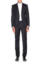 Givenchy Wool Suit In Blue,checkered & Plaid