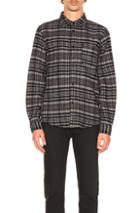 A.p.c. Trevor Shirt Jacket In Blue,gray,checkered & Plaid