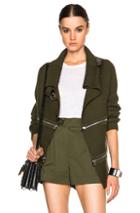 Barbara Bui Zip Sweater In Green