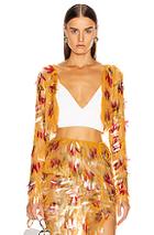 Altuzarra Scala Crop Top In Yellow