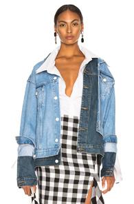 Monse Double Collar Jacket In Blue