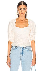 Johanna Ortiz Love Sonnet Top In Neutral