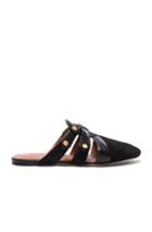 Rosetta Getty Flat Twist Mules In Black