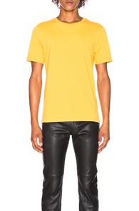 Maison Margiela Garment Dyed Tee In Yellow