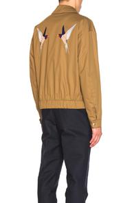 Stella Mccartney Embroidered Blouson In Neutrals