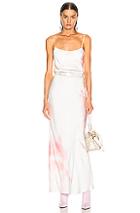 John Elliott Myrrh Slip Dress In Ombre & Tie Dye,pink