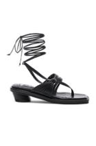 Reike Nen Unbalanced String Sandal In Black