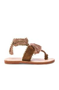 Ulla Johnson Suede Zandra Sandals In Brown