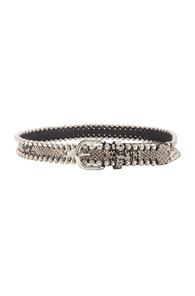 Isabel Marant Tokky Belt In Animal Print,white