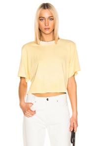 Cotton Citizen Tokyo Crop Tee In Yellow
