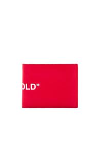 Off-white Quote Billfold In Red