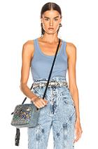 John Elliott Marlowe Rib Tank Top In Blue