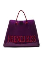Alberta Ferretti French Kiss Large Tote In Purple