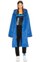 Vetements Entry Level Long Raincoat In Blue