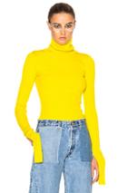 Jacquemus Cut Sleeve Sweater In Yellow