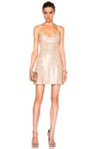 David Koma Embroidered V Neck Dress In Pink