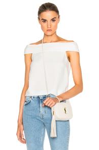 Tibi Triacetate Top In White