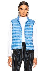 Moncler Liane Vest In Blue