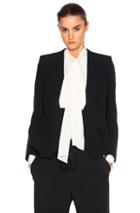 Chloe Crepe Sable Blazer In Black
