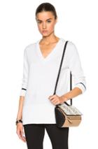 Rag & Bone Flavia V-neck Sweater In White