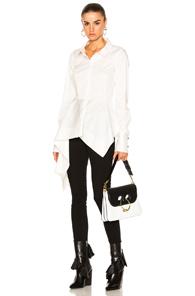Monse Stretch Cotton Poplin Top In White