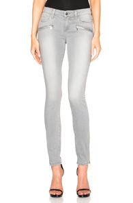 Paige Denim Jill Zip Ultra Skinny In Gray