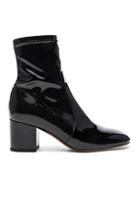 Valentino Patent Leather Booties In Black