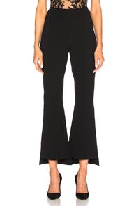 Roland Mouret Stalham Plain Birdseye Stitch Trousers In Black